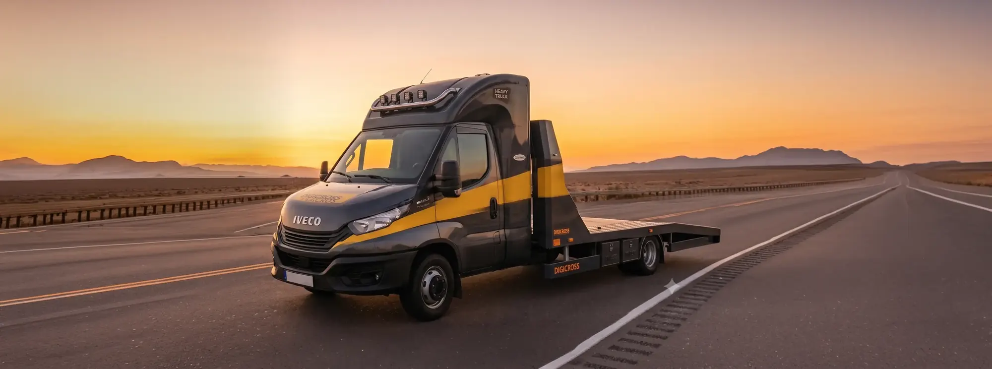 Laweta transportująca samochód – pomoc drogowa Cargram Garage